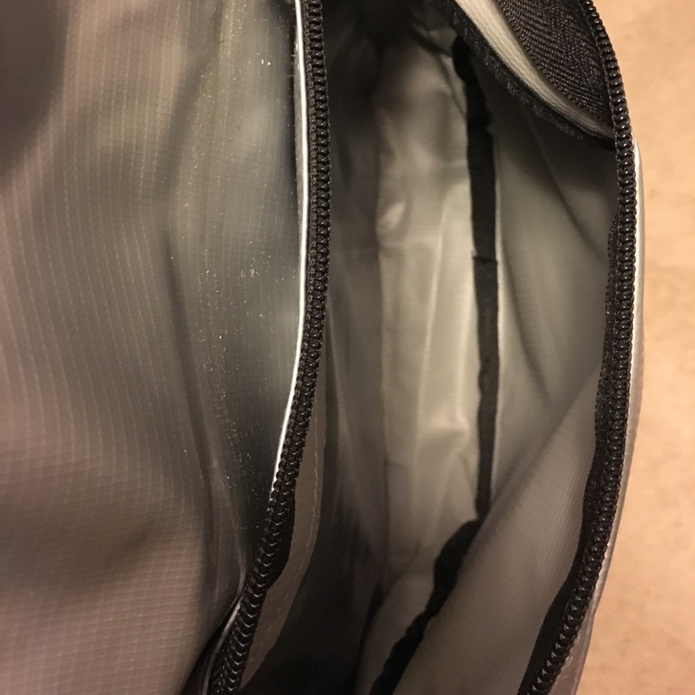New Marc Ecko Silver Metallic Backpack | Streetwear Logo Bag - Picture 5 of 5